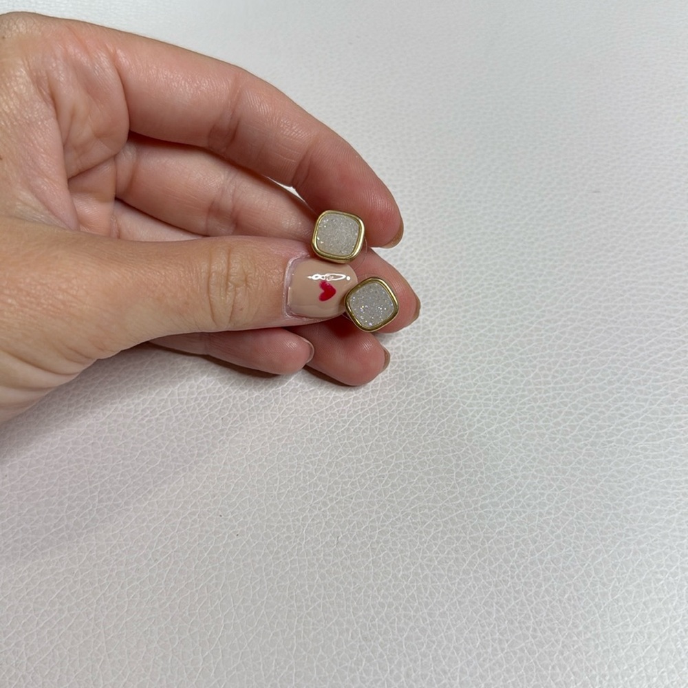 Iridescent boutique, crystal studs